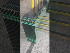 15 মিমি স্বচ্ছ শক্ত গ্লাস গর্ত সহ