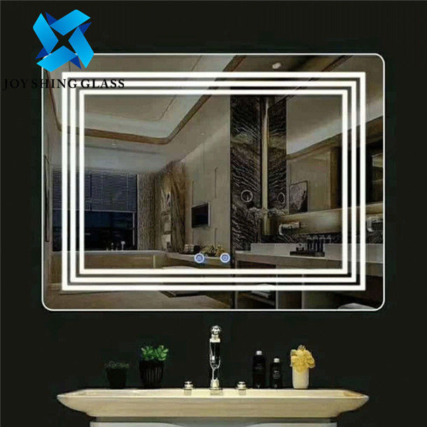 বাথরুমের সাজসজ্জার জন্য ভ্যানিটি লাইটেড ওয়াল মাউন্ট করা আয়না, LED মিরর