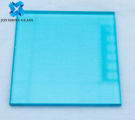 রঙিন স্তরিত গ্লাস 0.76mm মহাসাগর নীল PVB স্তরিত নিরাপত্তা গ্লাস