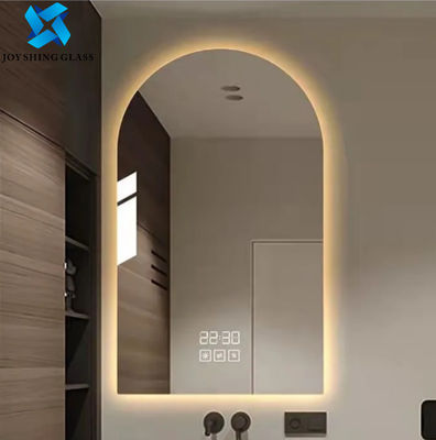 LED ব্যাকলিট বাথরুম মিরর অ্যান্টি কুয়াশা সম্পূর্ণ দৈর্ঘ্য মিরর কাস্টমাইজেশন