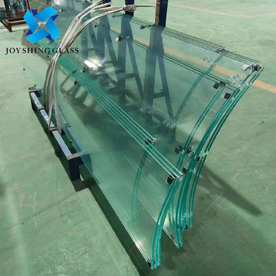 কাস্টম 10mm বাঁকা শক্ত গ্লাস বাঁকা নিরাপত্তা শক্ত গ্লাস